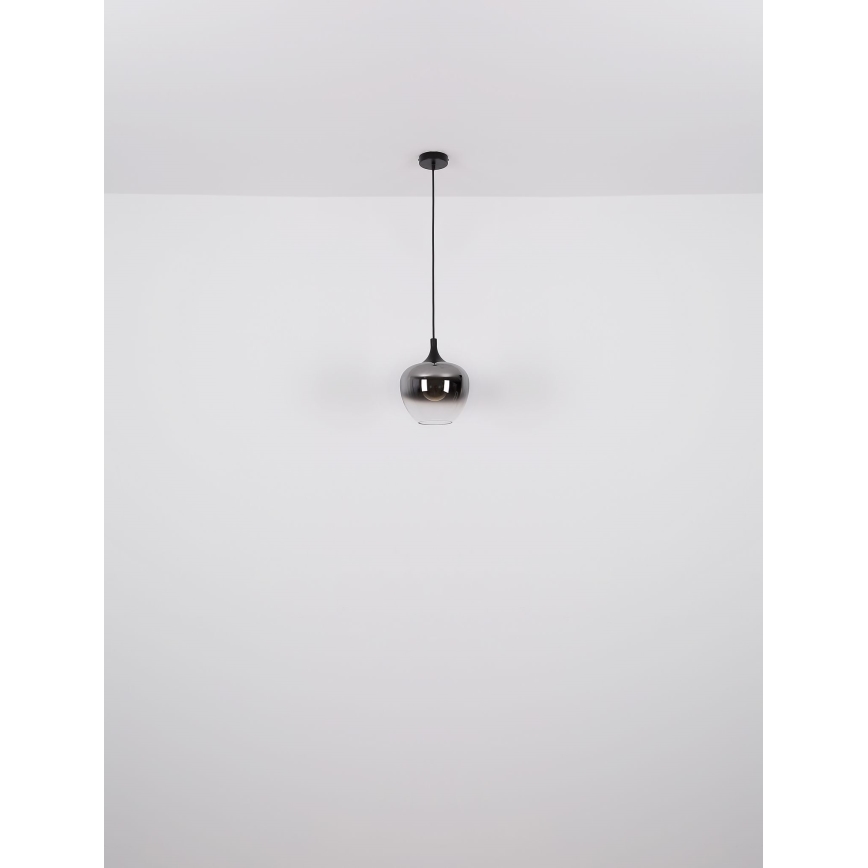 Globo - Lámpara colgante 1xE27/60W/230V diá. 29 cm negro
