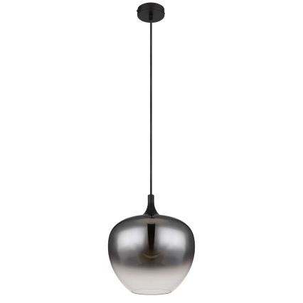 Globo - Lámpara colgante 1xE27/60W/230V diá. 29 cm negro