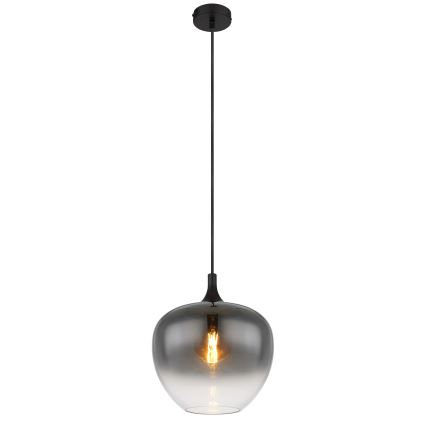 Globo - Lámpara colgante 1xE27/60W/230V diá. 29 cm negro