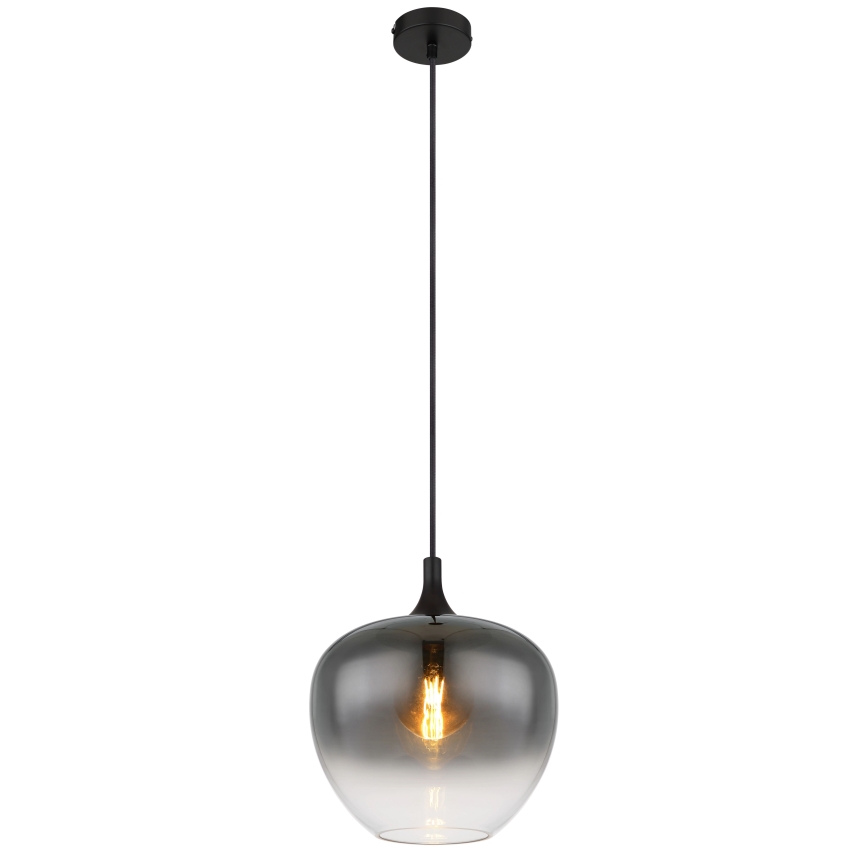 Globo - Lámpara colgante 1xE27/60W/230V diá. 29 cm negro