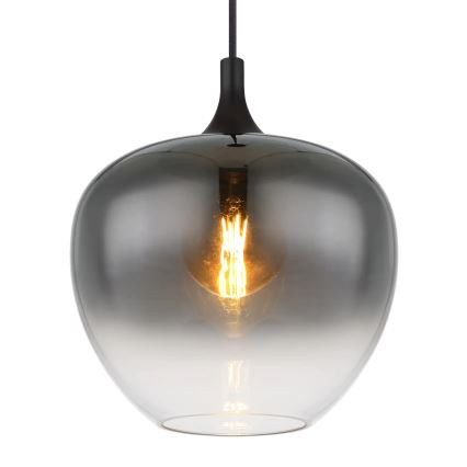 Globo - Lámpara colgante 1xE27/60W/230V diá. 29 cm negro