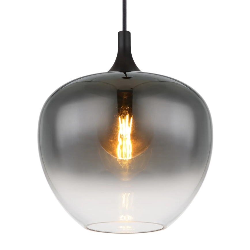 Globo - Lámpara colgante 1xE27/60W/230V diá. 29 cm negro