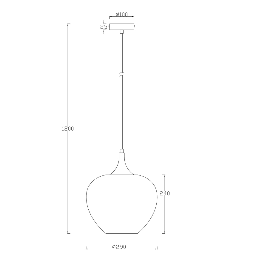 Globo - Lámpara colgante 1xE27/40W/230V diá. 29 cm blanco/antracita