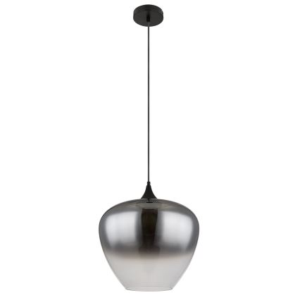 Globo - Lámpara colgante 1xE27/60W/230V diá. 40 cm negro