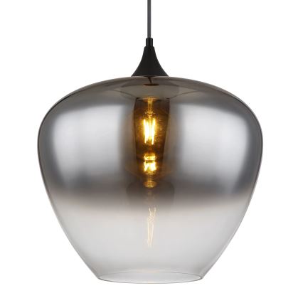 Globo - Lámpara colgante 1xE27/60W/230V diá. 40 cm negro