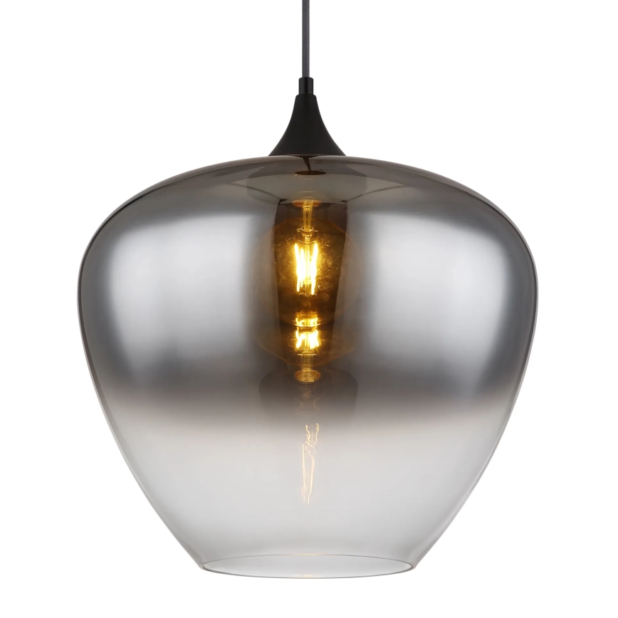 Globo - Lámpara colgante 1xE27/60W/230V diá. 40 cm negro