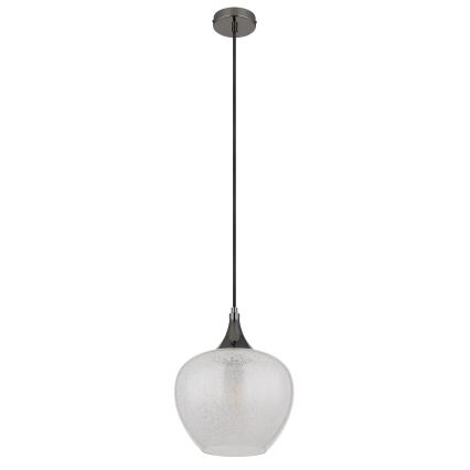 Globo - Lámpara colgante 1xE27/40W/230V diá. 24 cm blanco/antracita