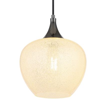 Globo - Lámpara colgante 1xE27/40W/230V diá. 24 cm blanco/antracita