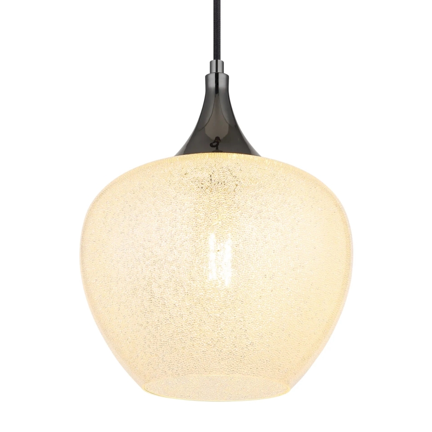 Globo - Lámpara colgante 1xE27/40W/230V diá. 24 cm blanco/antracita