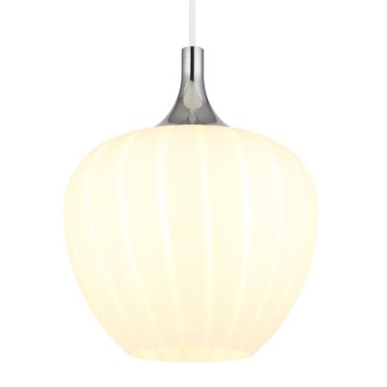 Globo - Lámpara colgante 1xE27/60W/230V diá. 24 cm blanco