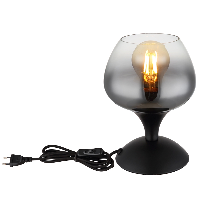 Globo - Lámpara de mesa 1xE27/40W/230V negro