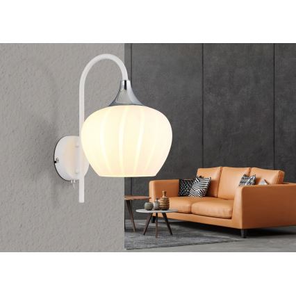 Globo - Aplique 1xE27/40W/230V blanco
