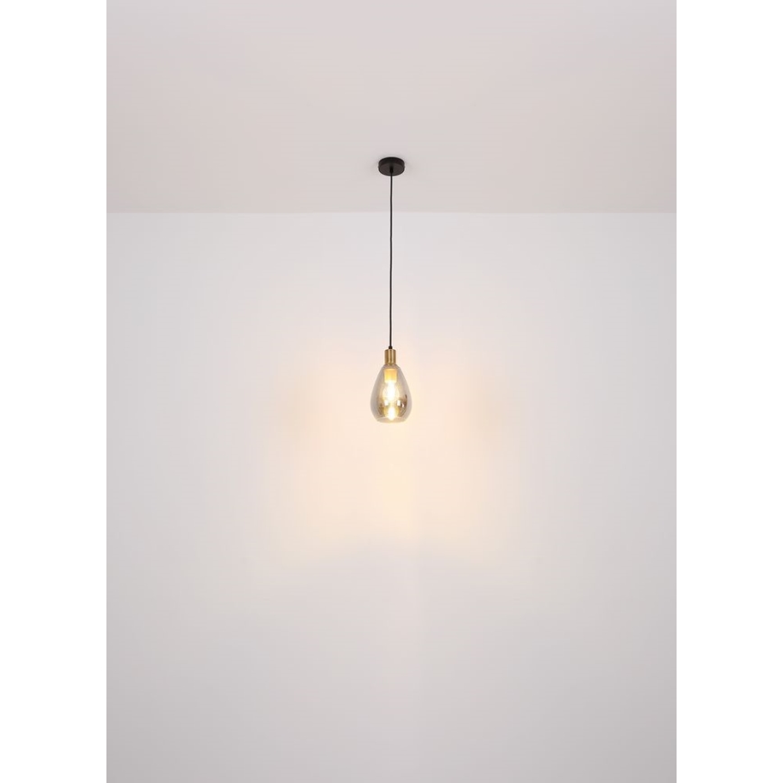 Globo - Lámpara colgante 1xE27/40W/230V latón