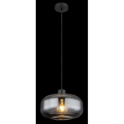 Globo - Lámpara colgante 1xE27/40W/230V diá. 28 cm gris