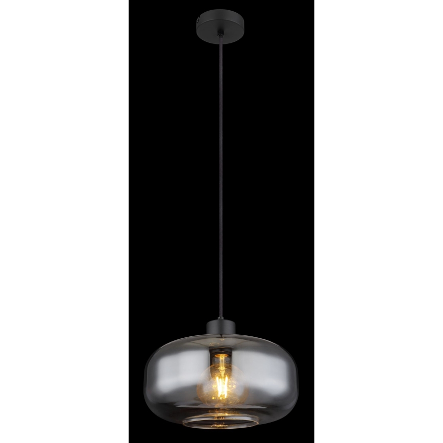 Globo - Lámpara colgante 1xE27/40W/230V diá. 28 cm gris
