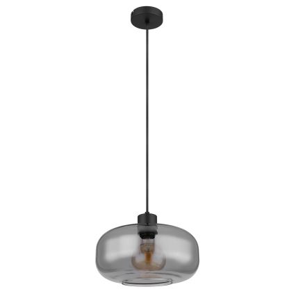 Globo - Lámpara colgante 1xE27/40W/230V diá. 28 cm gris