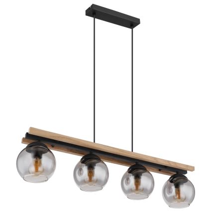 Globo - Lámpara colgante 4xE27/25W/230V