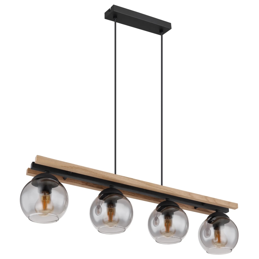 Globo - Lámpara colgante 4xE27/25W/230V