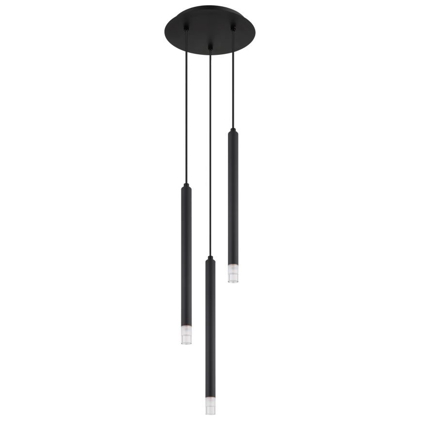 Globo - Lámpara colgante 3xG9/4W/230V diá. 24 cm negro
