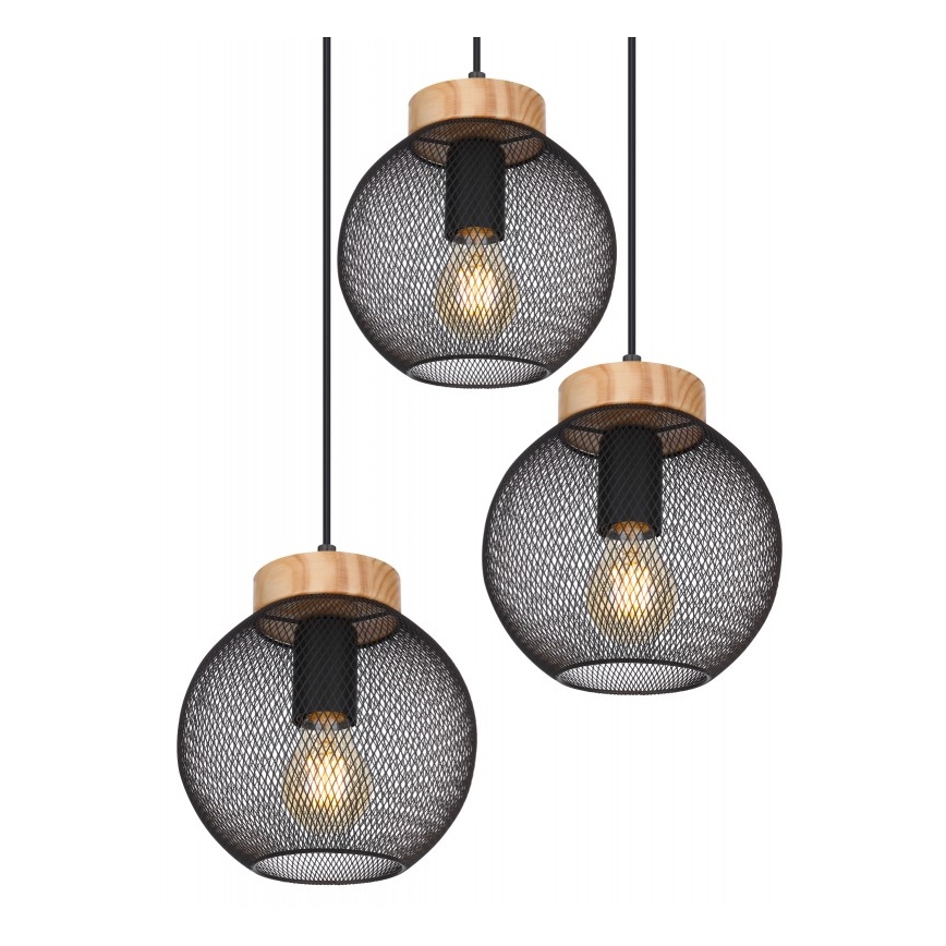 Globo - Lámpara colgante 3xE27/60W/230V
