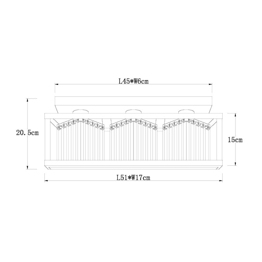 Globo - Lámpara de techo 3xE27/40W/230V