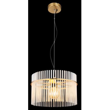 Globo - Lámpara colgante 1xE27/60W/230V diá. 40 cm dorado