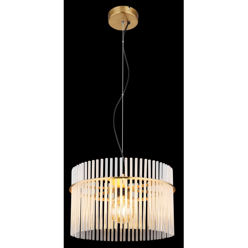 Globo - Lámpara colgante 1xE27/60W/230V diá. 40 cm dorado