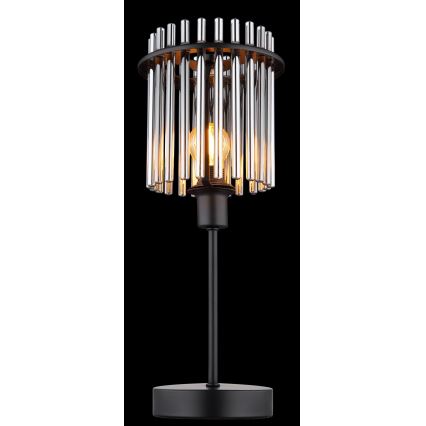 Globo - Lámpara de mesa 1xE14/40W/230V diá. 15 cm negro