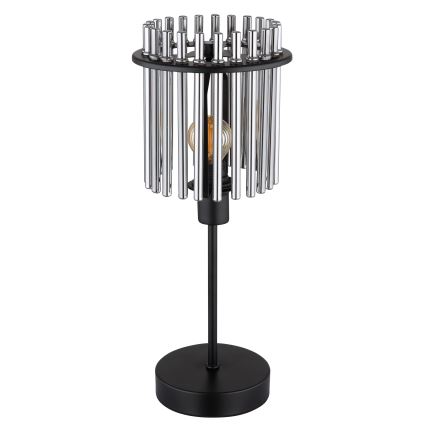 Globo - Lámpara de mesa 1xE14/40W/230V diá. 15 cm negro