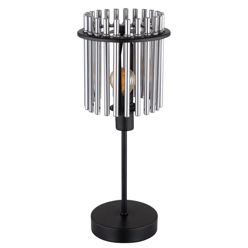 Globo - Lámpara de mesa 1xE14/40W/230V diá. 15 cm negro