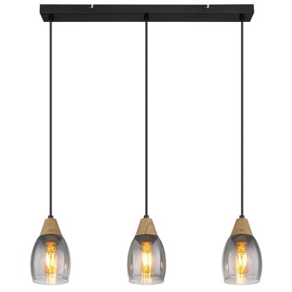 Globo - Lámpara colgante 3xE27/15W/230V