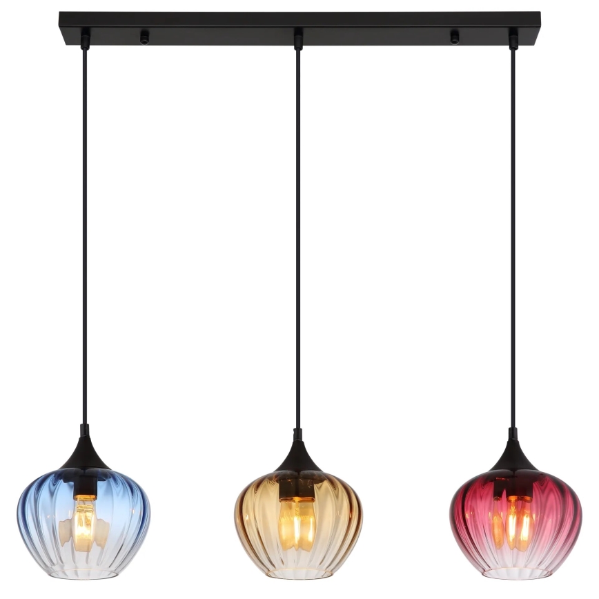 Globo - Lámpara colgante 3xE27/60W/230V