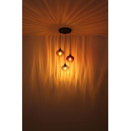 Globo - Lámpara colgante 3xE27/60W/230V