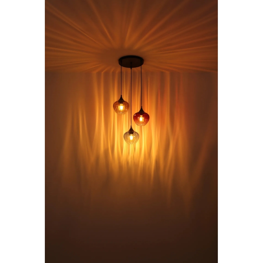 Globo - Lámpara colgante 3xE27/60W/230V