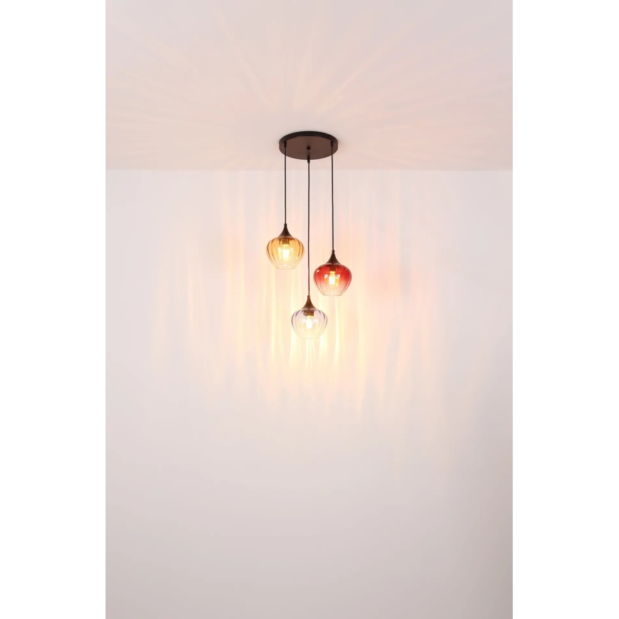 Globo - Lámpara colgante 3xE27/60W/230V