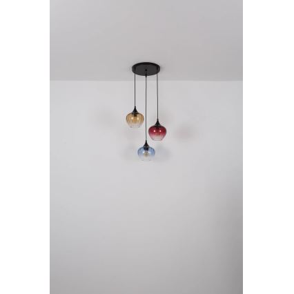 Globo - Lámpara colgante 3xE27/60W/230V