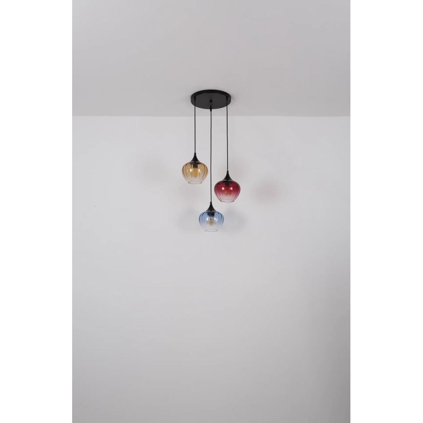 Globo - Lámpara colgante 3xE27/60W/230V