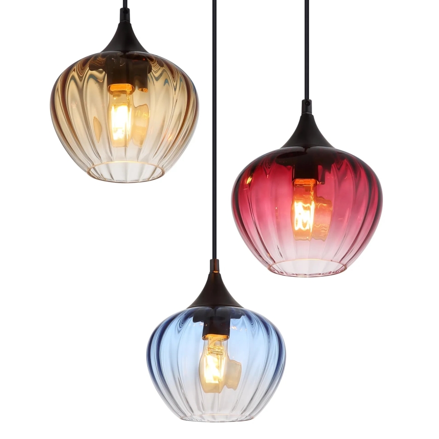 Globo - Lámpara colgante 3xE27/60W/230V