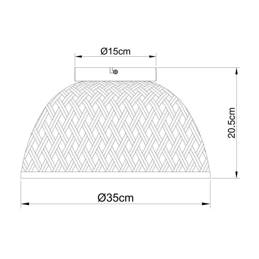 Globo - Lámpara de techo 1xE27/15W/230V bambú