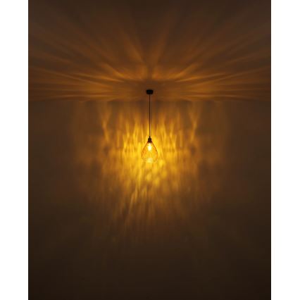 Globo - Lámpara colgante 1xE27/60W/230V diá. 21 cm naranja