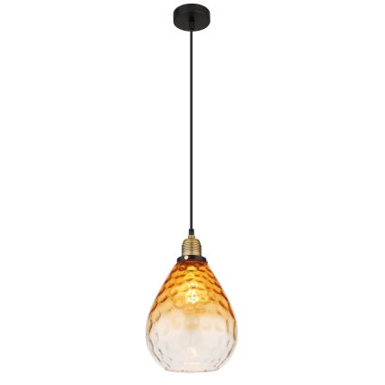 Globo - Lámpara colgante 1xE27/60W/230V diá. 21 cm naranja