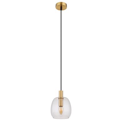 Globo - Lámpara colgante 1xE14/40W/230V diá. 16 cm latón