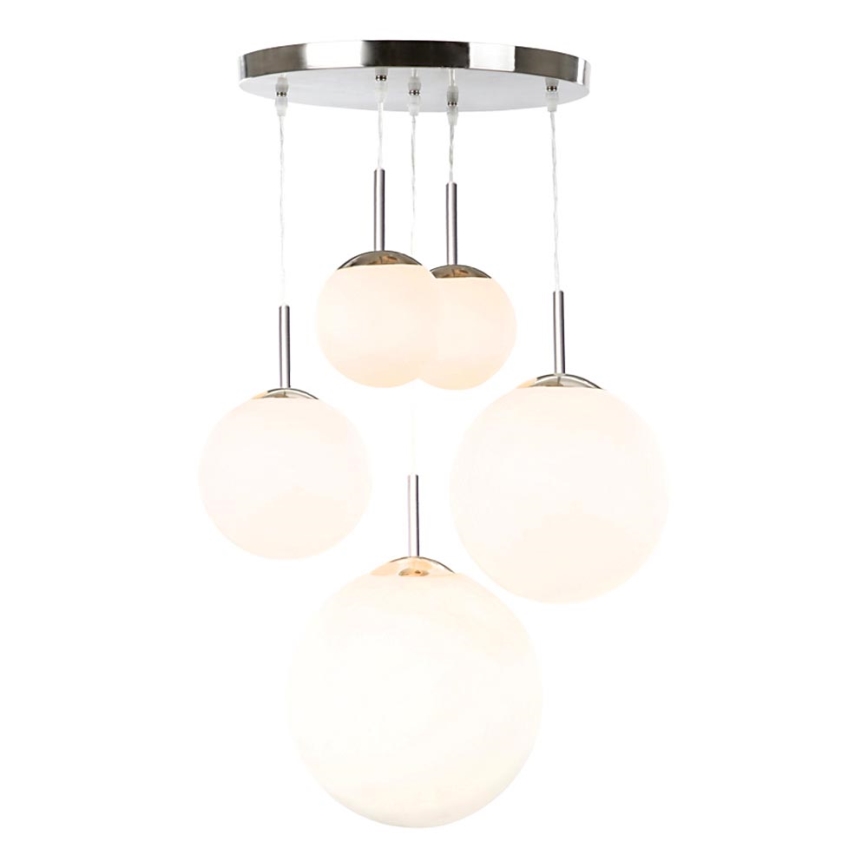 GLOBO 1581-5 - Plafón BALLA 5xE27/60W
