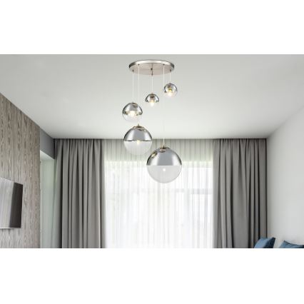 Globo - Lámpara colgante 5xE27/60W/230V diá. 65 cm