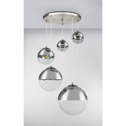 Globo - Lámpara colgante 5xE27/60W/230V diá. 65 cm