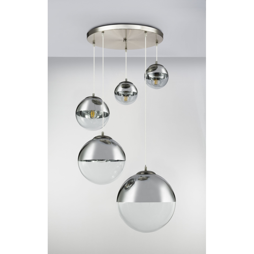 Globo - Lámpara colgante 5xE27/60W/230V diá. 65 cm
