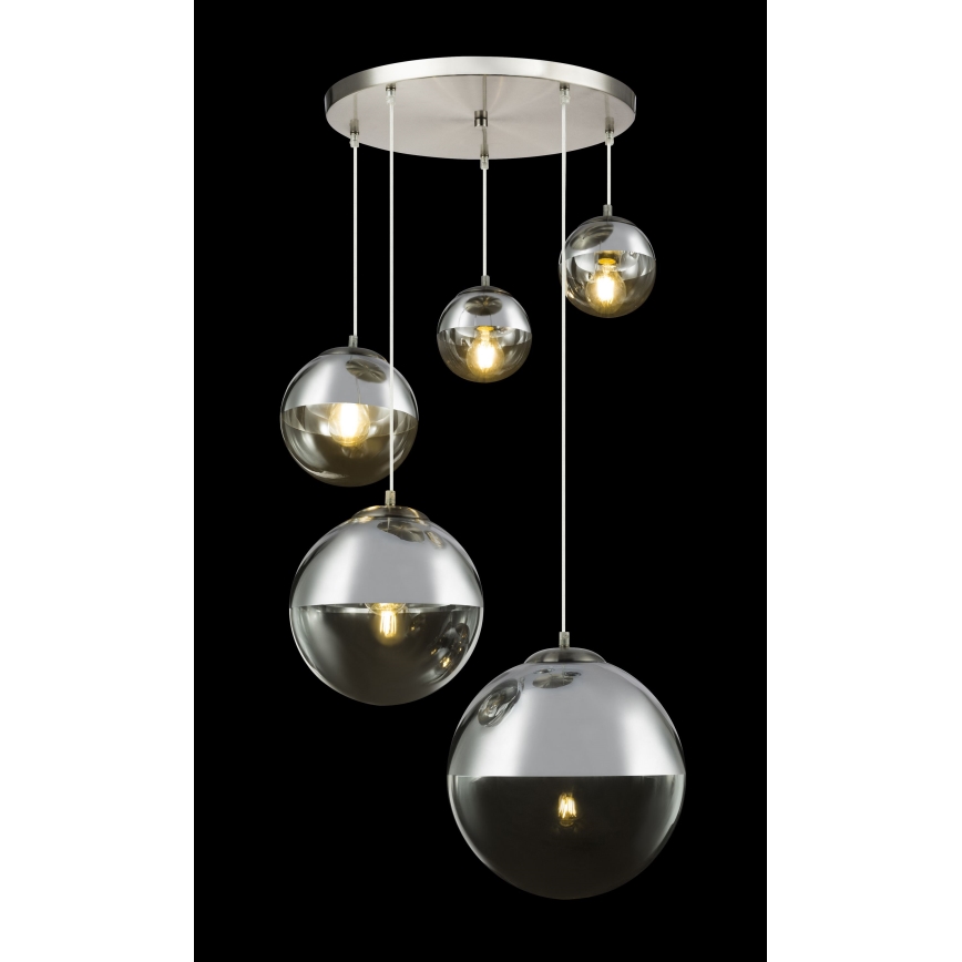 Globo - Lámpara colgante 5xE27/60W/230V diá. 65 cm