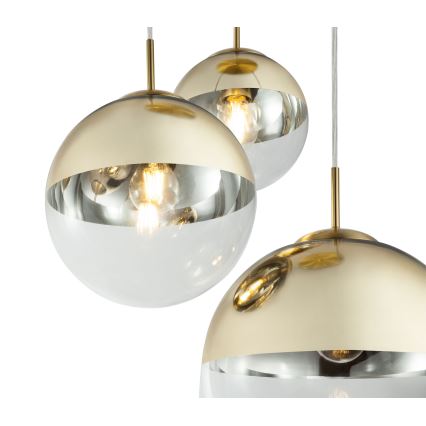 Globo - Lámpara colgante 3xE27/40W/230V diá. 51 cm