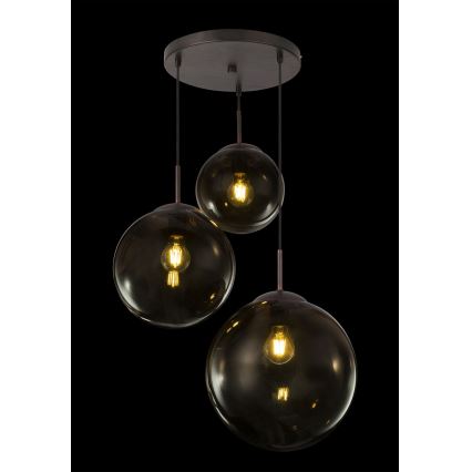 Globo - Lámpara colgante 3xE27/40W/230V diá. 51 cm