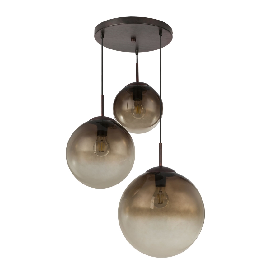 Globo - Lámpara colgante 3xE27/40W/230V diá. 51 cm